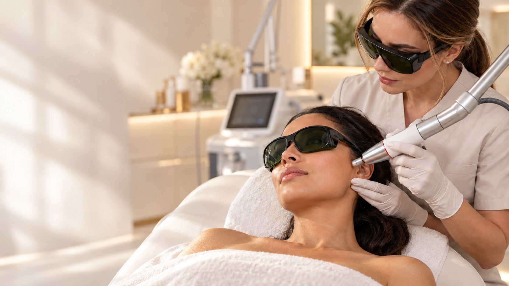Photo describing the science behind fotona smooth and glowy skin